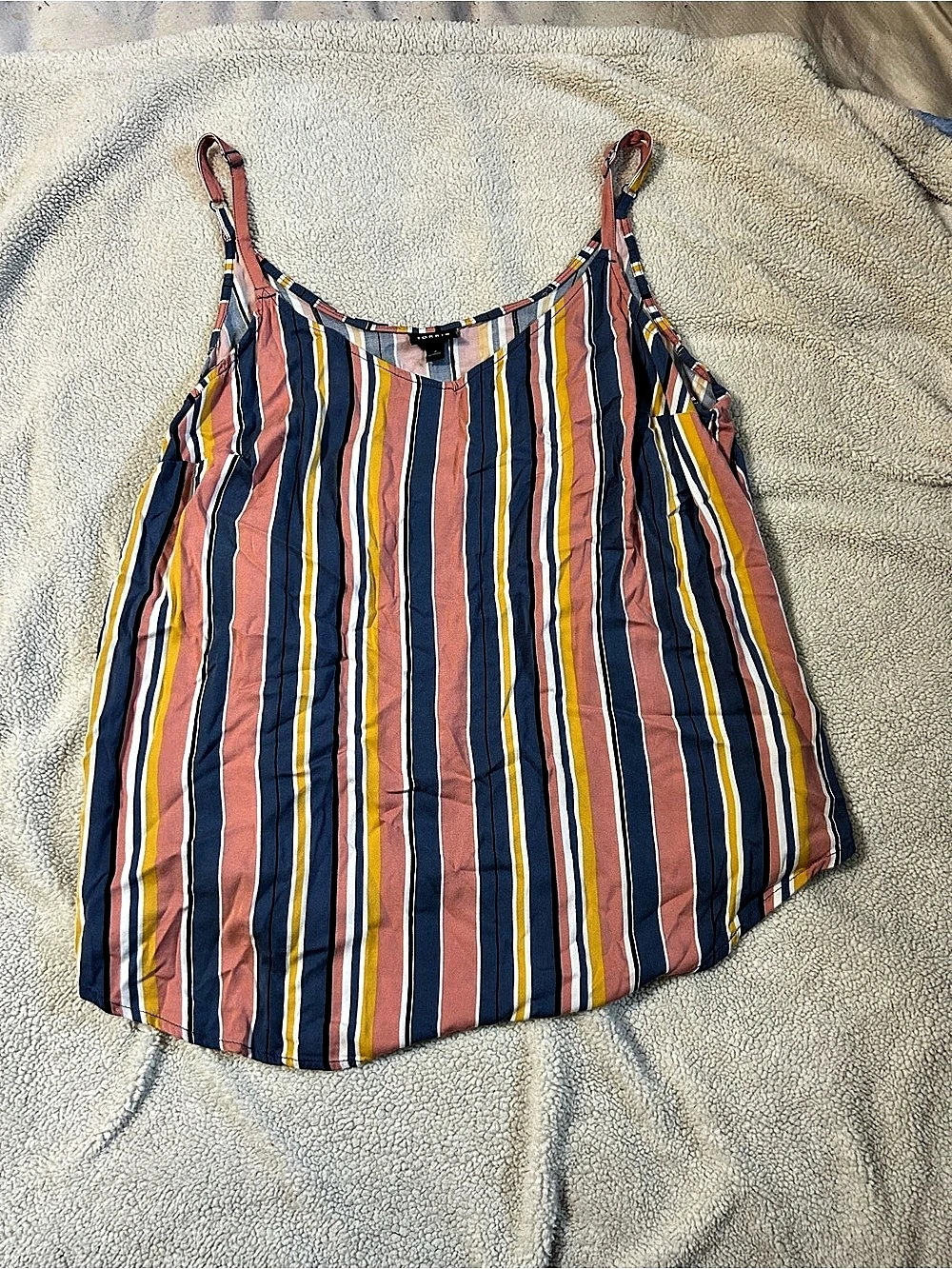 Torrid Striped Tank Top Multicolor Size 2 Like New